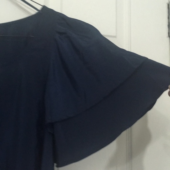 Women’s mid-length navy blue dress from H and M. Size 12. 100% polyester - Picture 2 of 3